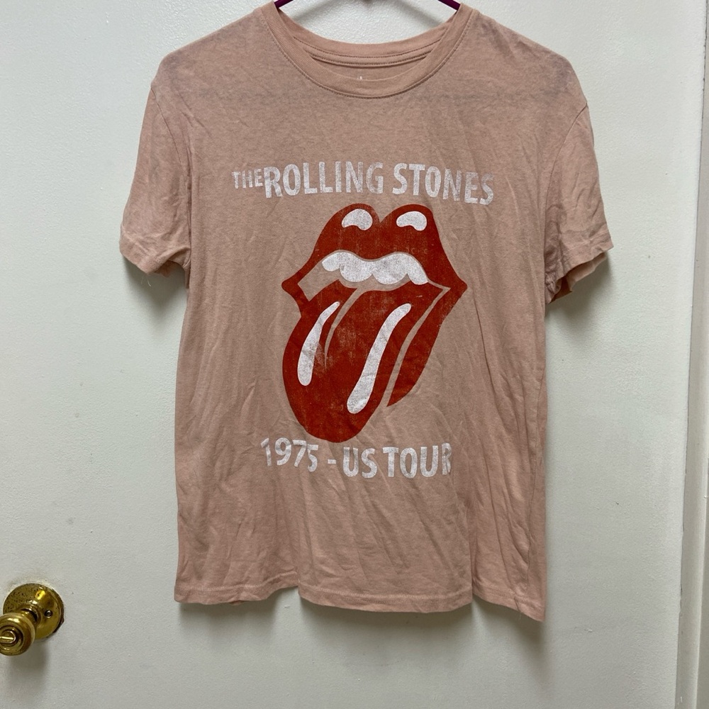 The Rolling Stones Brown Cotton Tee